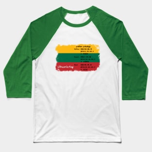 lithuania flag Baseball T-Shirt